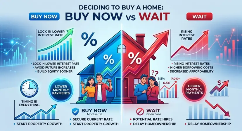 The Home Buyer's Dilemma: Interest Rates vs. Waiting It Out